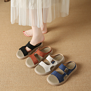 Nouvelles pantoufles plates confortables et décontractées pour femmes, style grande taille, antidérapantes et légères, idéales pour l'intérieur 916 - Product Image 2