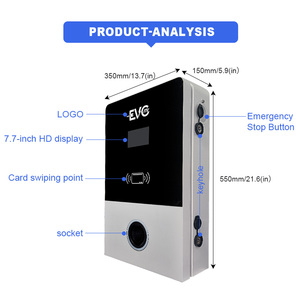 สถานีชาร์จติดผนังระดับ 2 32A การ์ด RFID ผนังบ้าน EV Charger 22KW 44KW Wallbox - Product Image 5