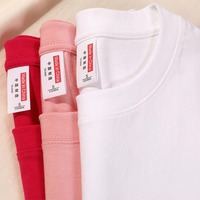 100% katoenen premium unisex gebreide t-shirt met effen ontwerp, op maat bedrukt