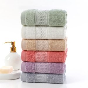 Serviettes <span class=keywords><strong>de</strong></span> douche Dobby en éponge 100% coton avec logo personnalisé ensembles <span class=keywords><strong>de</strong></span> serviettes <span class=keywords><strong>de</strong></span> <span class=keywords><strong>bain</strong></span> couleur unie tissées promotionnelles <span class=keywords><strong>de</strong></span> haute qualité vente en gros - Product Image 4