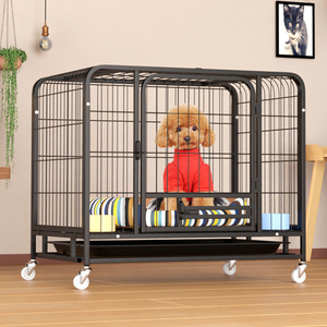 Grande modello solido del produttore della Cina in acciaio inox Pet Shop gabbia a prezzi ragionevoli commerciale cane trasportino del gatto pulsante a pressione - Product Image 6