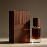 Emballage de parfum personnalisé en gros, boîte magnétique carrée en papier kraft écologique pour cosmétiques, design avec estampage à chaud doré 2 mm