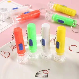 <b>Bright</b> Mini AA LED Keychain Flashlight Waterproof USB Rechargeable Camping <b>Torch</b> with Random Color Keyring - Product Image 2