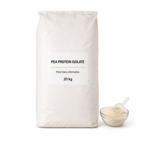 Poudre d'isolat de protéines de pois non aromatisée, végétalienne, à base de plantes, sans gluten, sans soja, pour la récupération musculaire, la musculation et l'énergie