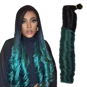 Extensions de cheveux synthétiques en spirale <span class=keywords><strong>pour</strong></span> tresses africaines, texture lisse, boucles françaises, 150g - Product Image 1