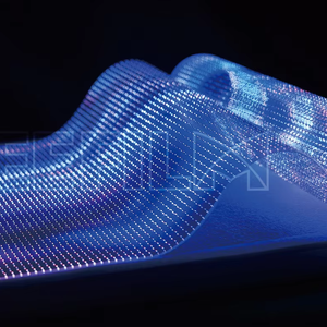 Module d'écran LED souple créatif VisioMax HD, écran transparent pour fenêtre en verre, film transparent flexible - Product Image 2