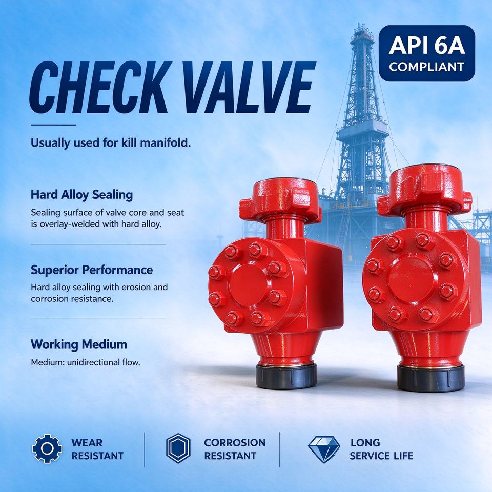 API Standard 1502 F-M Check Valve, a straight-through check valve used ...