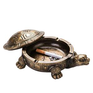 Cendriers de tortue avec couvercle, cendrier d'extérieur mignon tortue pour cigarettes - Product Image 2