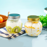 Bocaux de conservation cylindriques transparents en verre de 100 ml et 200 ml avec couvercle en bambou pour aliments pour bébés, sucre, yaourt, pouding - Cuisine écologique