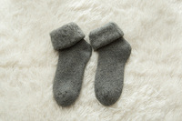 Chaussettes d'hiver en laine alpaga pour femmes, chaud, épais, en cachemire, thermique, nouvelle tendance, Logo personnalisé, pour l'extérieur