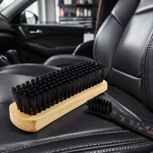 Schwarzes Reinigungsbürsten-Set Weiche Borsten Detailbürste für Autoinnenraum Polster Ledersitze Wildleder Alcantara Sofa - Product Image 4