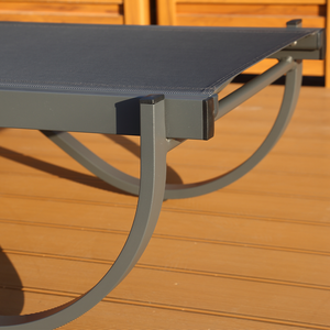 Chaise longue en bambou avec table - Pliable, portable, anti-rouille, mobilier d'extérieur, tissu à séchage rapide pour <span class=keywords><strong>jardin</strong></span>/piscine - Product Image 3