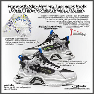 Chaussures pour hommes automne 2026 Nouvelle tendance Semelle épaisse et souple Chaussures de sport et décontractées Doublure en mesh Tendance mode Chaussures épaisses - Product Image 2