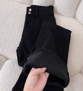 กางเกงยีนส์เอวสูงทรงหลวมขาบานสำหรับผู้หญิง รุ่น <span class=keywords><strong>VVV</strong></span> AL4333-59.99-PTX ทรงตรงเข้ารูปสบายๆ - Product Image 6