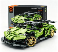 Bloques de Construcción de Superauto RC Programable por APP, Control Dual 2.4G, Coche de Carreras con Codificación Remota, Juguete Educativo STEM de Ensamblaje DIY