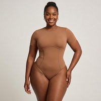Body sculptant pour femme en nylon antibactérien, T-shirt amincissant à manches courtes, effet seconde peau, pour Pilates et Yoga