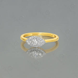 Bagues de mariage en argent sterling 925 Evil eye diamant <span class=keywords><strong>muse</strong></span> halo ring - Product Image 3