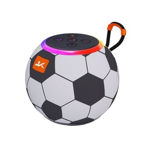 مكبر صوت JK-P32 على شكل كرة قدم مع إضاءة LED ملونة، قوة 5 واط، يدعم بطاقة TF/USB، محمول وصغير الحجم مع بطارية لـ V5.4 - Product Image 1