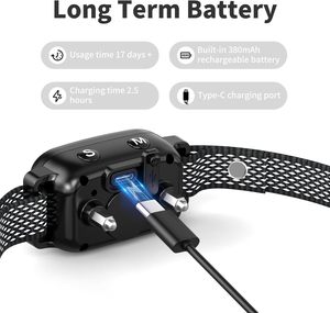Nuevo Collar Antiladridos Recargable para Perros, Diseño Patentado, de Plástico, con Vibración y Pantalla a Color - Product Image 4