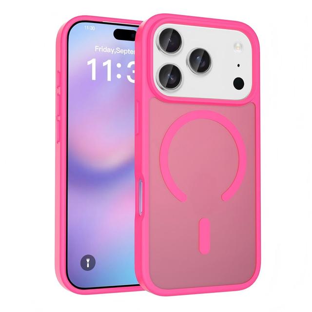 Suitable for iPhone 17 Pro Max phone case  magnetic  frosted texture shockproof for Apple 15 Pro Max protective cover