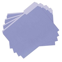 Oficina papelería Durable 11 pt lavanda 1/3 corte Tab tamaño de la letra 8,5 por 11 pulgadas colorido Manila carpetas de archivos