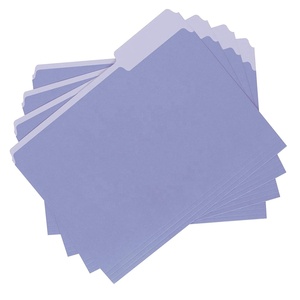 Văn Phòng Văn Phòng Phẩm Bền 11 Pt Hoa Oải Hương 1/3 Cắt Tab Thư Kích Thước 8.5 By 11 Inches Đầy Màu Sắc Manila Tập Tin Thư Mục - Product Image 4