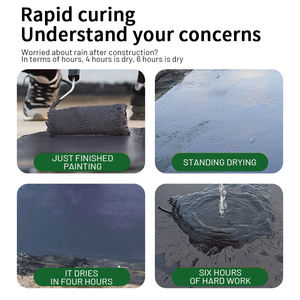 Agente impermeable <span class=keywords><strong>de</strong></span> poliuretano a base <span class=keywords><strong>de</strong></span> agua para pared Exterior, baño, inodoro, baldosas, revestimiento <span class=keywords><strong>de</strong></span> reparación <span class=keywords><strong>de</strong></span> fugas <span class=keywords><strong>de</strong></span> pared permeable gris - Product Image 5