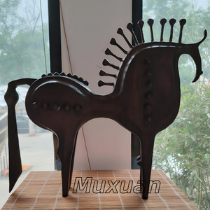 Sculpture de <span class=keywords><strong>rhinocéros</strong></span> en cuivre pur, œuvres d'art en métal, moulage, décoration moderne pour la maison - Product Image 6