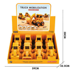 थोक सिमुलेशन मॉडल निर्माण इंजीनियरिंग कार बच्चों के ट्रक खिलौना स्लाइडिंग कार इंजीनियरिंग कार बुलडोजर खिलौना - Product Image 2