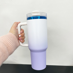 USA RTS 40oz grande capacità Ombre Mix colore polvere blu placcato Tumbler avventura Camper tazza <span class=keywords><strong>da</strong></span> caffè bottiglia di acqua per stampa Laser - Product Image 2