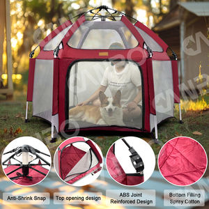 קנבו באיכות גבוהה נייד נוח <span class=keywords><strong>6</strong></span> הצדדים כלב פלייפן מתקפל מיטה - Product Image 3