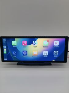 10.26 인치 무선 및 와이어 carplay 안드로이드 자동 BT FM WIFI 앱 제어 대시 보드 듀얼 렌즈 4K 듀얼 대시 캠 자동차 <span class=keywords><strong>DVR</strong></span> - Product Image 3