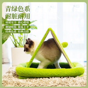 ที่นอนแมวรูปทรงสี่เหลี่ยมผืนผ้า ขนเทียม ถอดซักได้ สำหรับแมว - Product Image 4