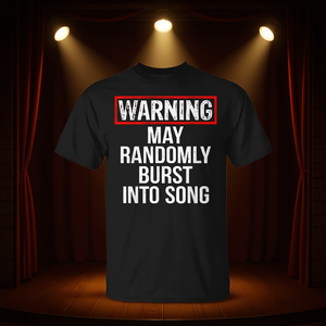 Camiseta Vintage Retro de Teatro Musical que Puede Cantar al Azar - Artículo Promocional - Product Image 3