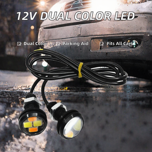 Feu de signalisation LED 12V 23mm 5630 4SMD double couleur pour feux de jour (DRL), feux de recul et feux de stationnement - Product Image 2