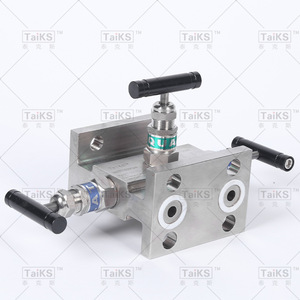 Collecteur à trois vannes en acier inoxydable intégré, transmetteur coplanaire haute pression, modèle 304 - Product Image 3