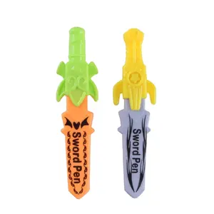 Colorful Children Baby Play Sword Pens Toys Mini Funny Pens Plastic Wholesale Funny Toy Sword For Kids