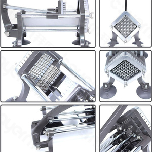 เครื่องตัดมันฝรั่งอเนกประสงค์แบบใช้มือ สำหรับใช้ในเชิงพาณิชย์และในบ้าน เครื่องหั่นแตงกวาและมันฝรั่ง เครื่องตัดเฟรนช์ฟรายส์ - Product Image 6