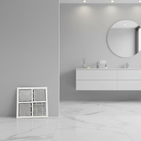 Diffuseur d'air carré moderne détachable pour plafond HVAC, grille de sortie d'air multidirectionnelle en plastique et aluminium
