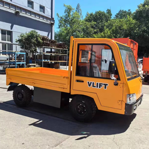 Узкодорожный Электрический Бортовой Грузовик, 4 колеса, тягач, 3 тонны, транспортный самосвал, тягач - Product Image 4