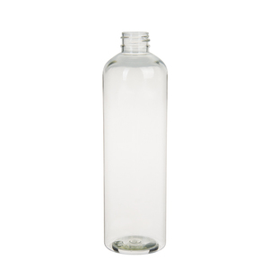 중국 공장 공급 500ml 16oz 투명 코스모 라운드 PET 플라스틱 병 용기 샴푸 병 - Product Image 1
