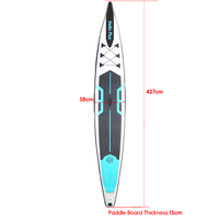 Planche à pagaie gonflable écologique Hello Plus A01601 70x47x42cm, très vendue, avec matériau PVC+eva Drop Stitch pour les lacs et les rivières