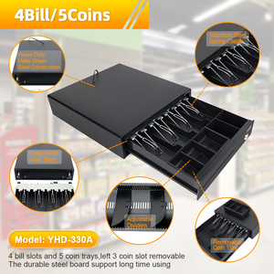 <span class=keywords><strong>Caja</strong></span> <span class=keywords><strong>Registradora</strong></span> con Dos Años <span class=keywords><strong>de</strong></span> Garantía, Rentable, con 4 Compartimentos para Billetes, 5 para Monedas, Interruptor <span class=keywords><strong>de</strong></span> Emergencia y Cajón para Efectivo - Product Image 5