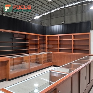 ตู้โชว์ร้านขายบุหรี่แบบโมดูลาร์ ตู้โชว์ไม้และกระจกพร้อมไฟ LED ตู้โชว์ยาสูบ - Product Image 6