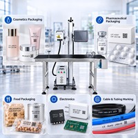 Machine d'impression laser UV 5W pour marquage en ligne sur métal, pour l'impression de sachets d'emballage alimentaire et de numéros de série