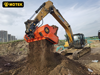 Bacs de criblage Motek MTS à haut débit et capacités de séparation graduelle pour excavatrices de 5 à 60 tonnes