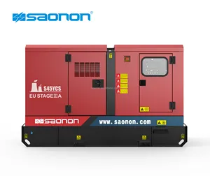 Tốt Nhất Giá Rẻ Saonon 60Kva Im Lặng Máy Phát Điện Diesel Đặt