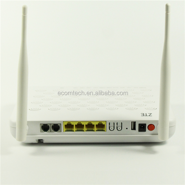 New Arrival ZTE F460 V5.2 4FE+2TEL+1USB+WIFI 5DB External Antenna EPON English International Version Bridge Router ONT F660 V5.2