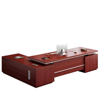 Bureau exécutif en bois en forme de L Directeur général Chef Bureau Mobilier d'affaires