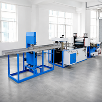 Machine de production automatique de bavoirs dentaires jetables certifiée CE, contrôlée par PLC, avec une capacité de 150-250 pièces/min, 220V/380V